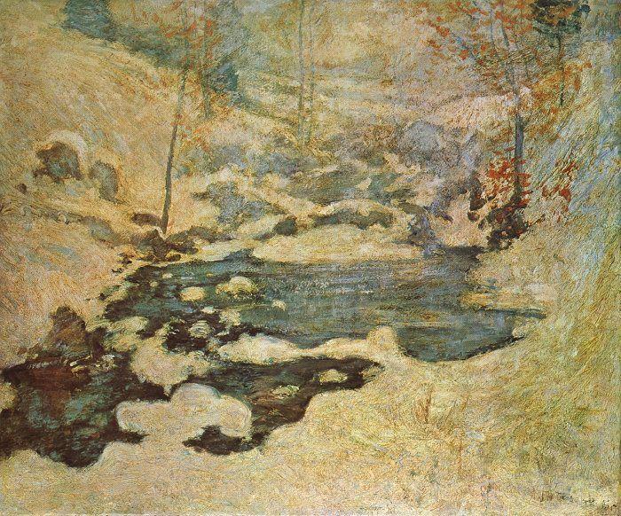 John Henry Twatchman Beneath the Snow Sweden oil painting art